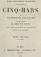 [Gutenberg 44199] • Cinq-Mars; ou, Une conjuration sous Louis XIII (Tome 2 of 2)